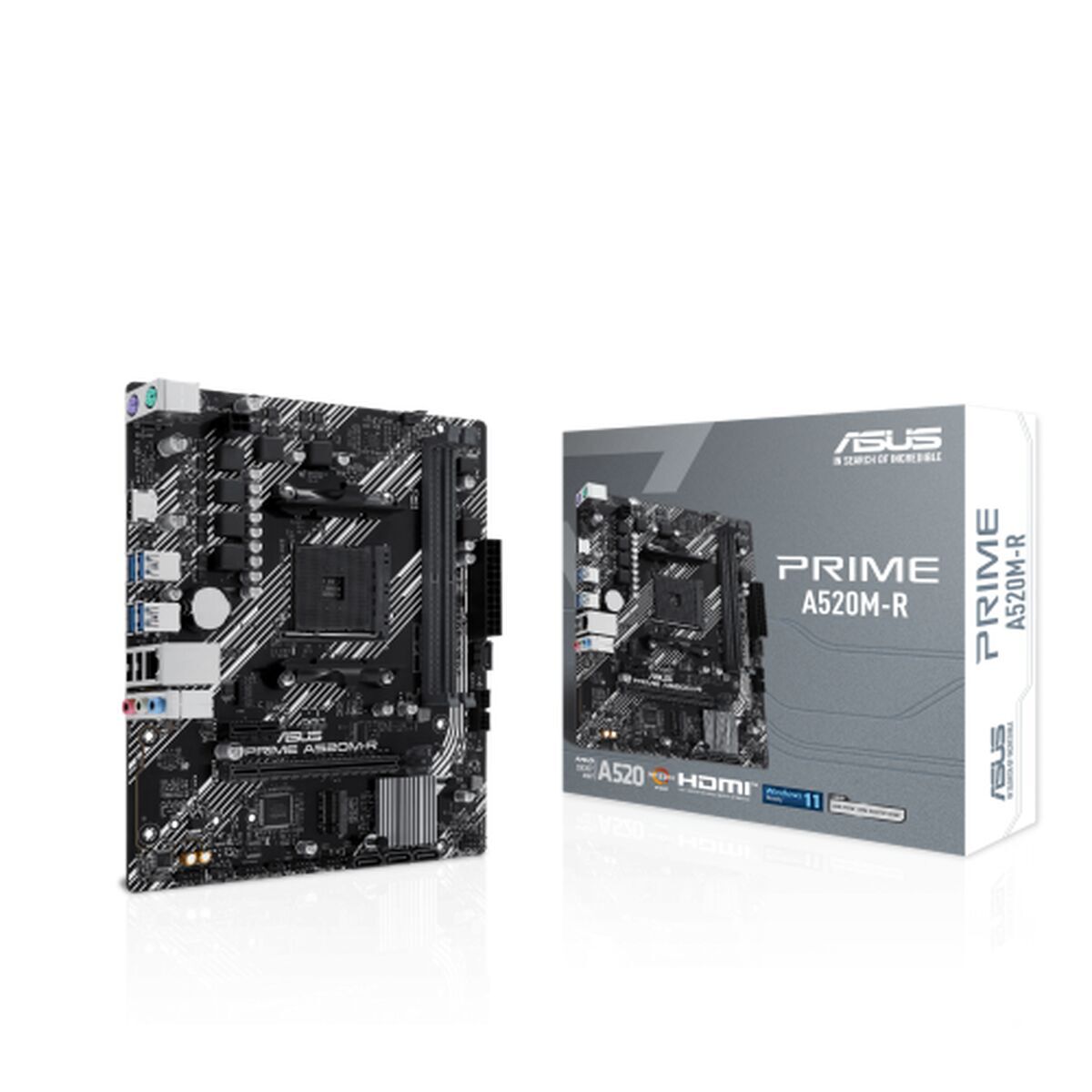 Scheda Madre Asus Prime A520M-R Amd Am4 Amd A520 Amd