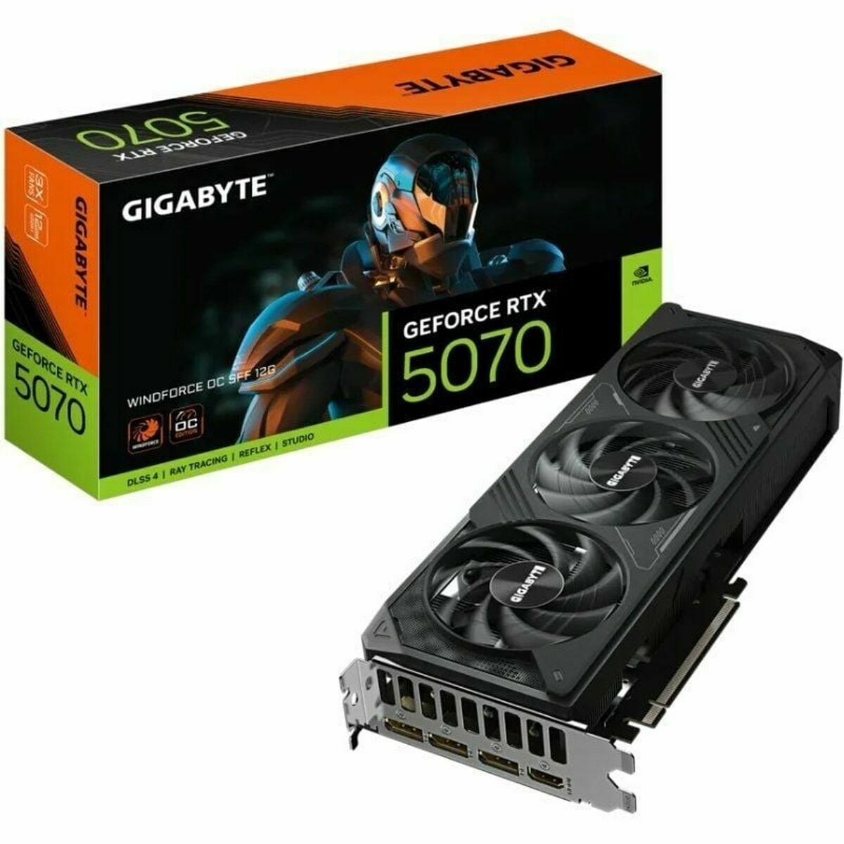 Scheda Grafica Gigabyte GV-N5070wf3oC-12gd Nvidia Geforce Rtx 5070 12 Gb Gddr6 Gddr7