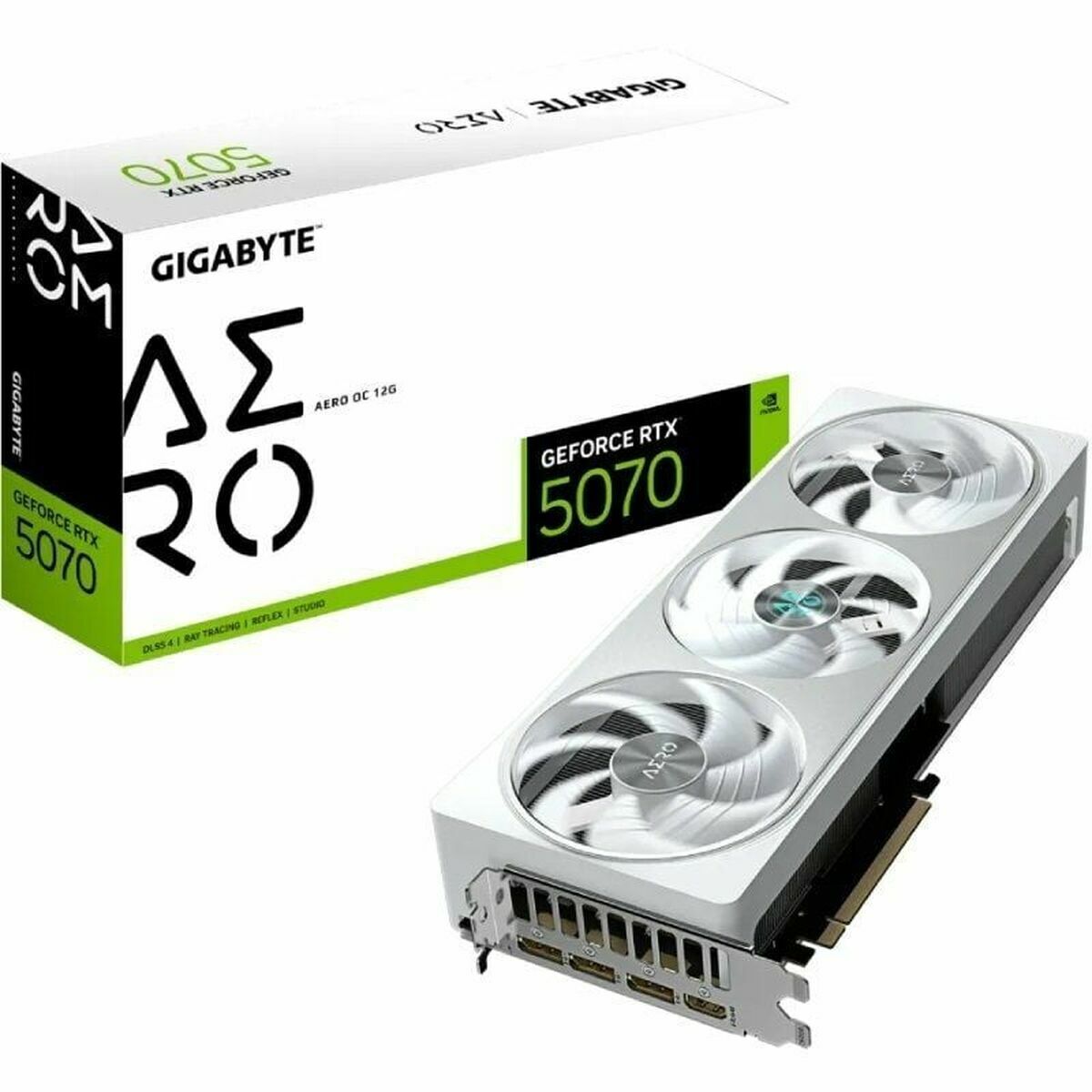 Scheda Grafica Gigabyte Geforce Rtx 5070 Aero Oc 12g Nvidia Geforce Rtx 5070 12 Gb Gddr6 Gddr7