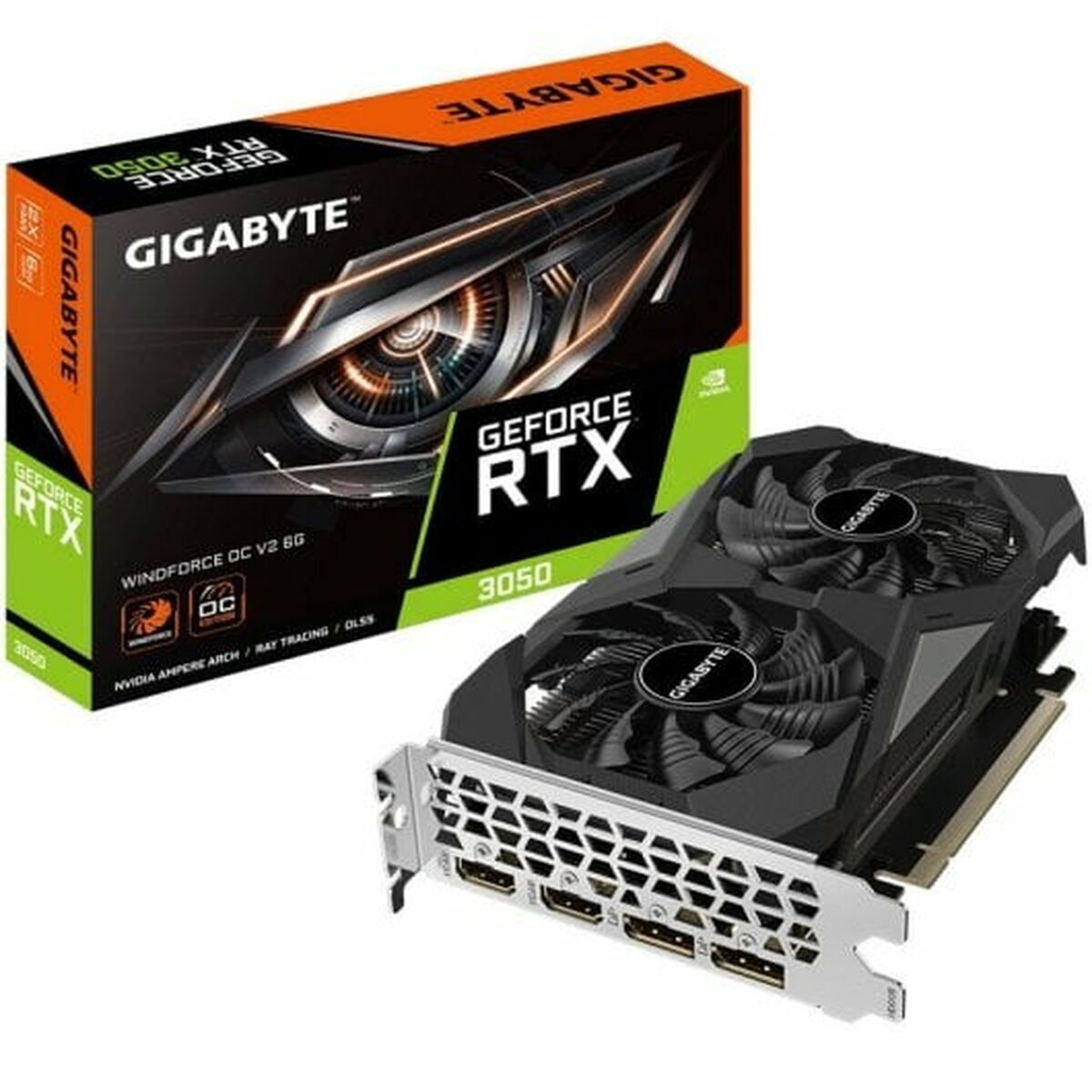 Scheda Grafica Gigabyte GV-N3050wf2ocv2-6gd Nvidia Geforce Rtx 3050 6 Gb Gddr6 - Image 3
