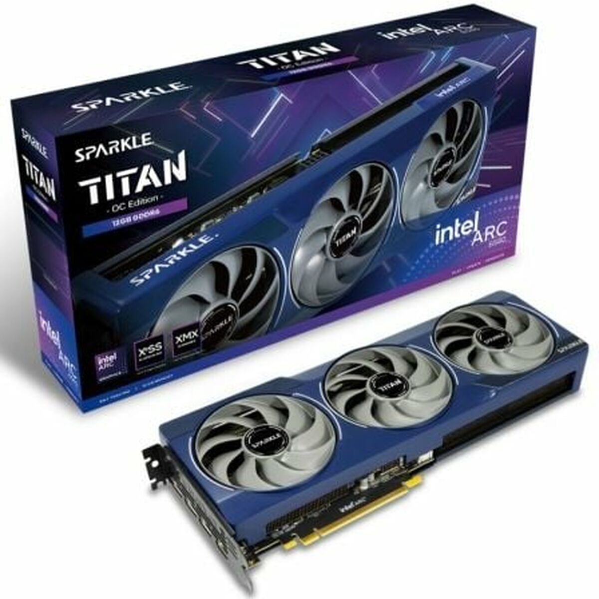 Kit Di Refrigerazione Liquida Sparkle Arc B580 Titan Oc 12g Ddr6 Tripl Arc B580 12 Gb Gddr6