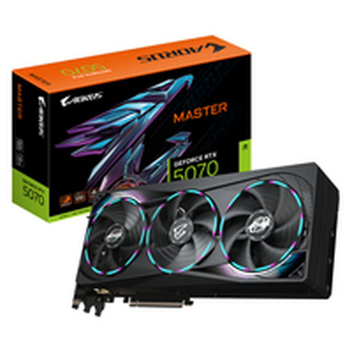 Scheda Grafica Gigabyte Aorus Geforce Rtx 5070 Master 12g Nvidia Geforce Rtx 5070 12 Gb Gddr6 Gddr7 - Image 3