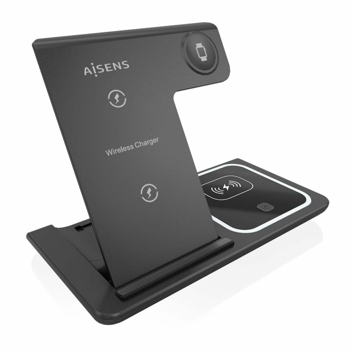 Caricabatterie Da Parete Aisens AscH-15w3wc043-Bk 3 In 1