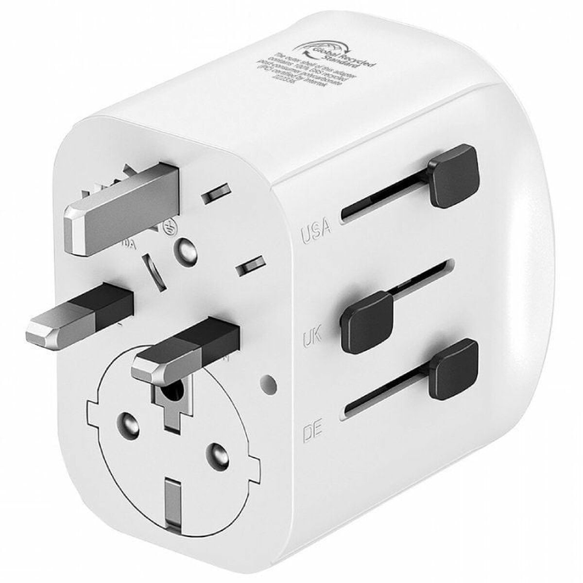 Adattatore A Spina Universale Da Viaggio Muvit Mcadp0006 Bianco 150 W 15 W