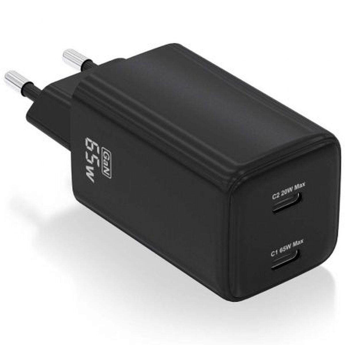 Caricabatterie Da Parete Aisens AscH-65w2p040-Bk Nero Multicolore 65 W