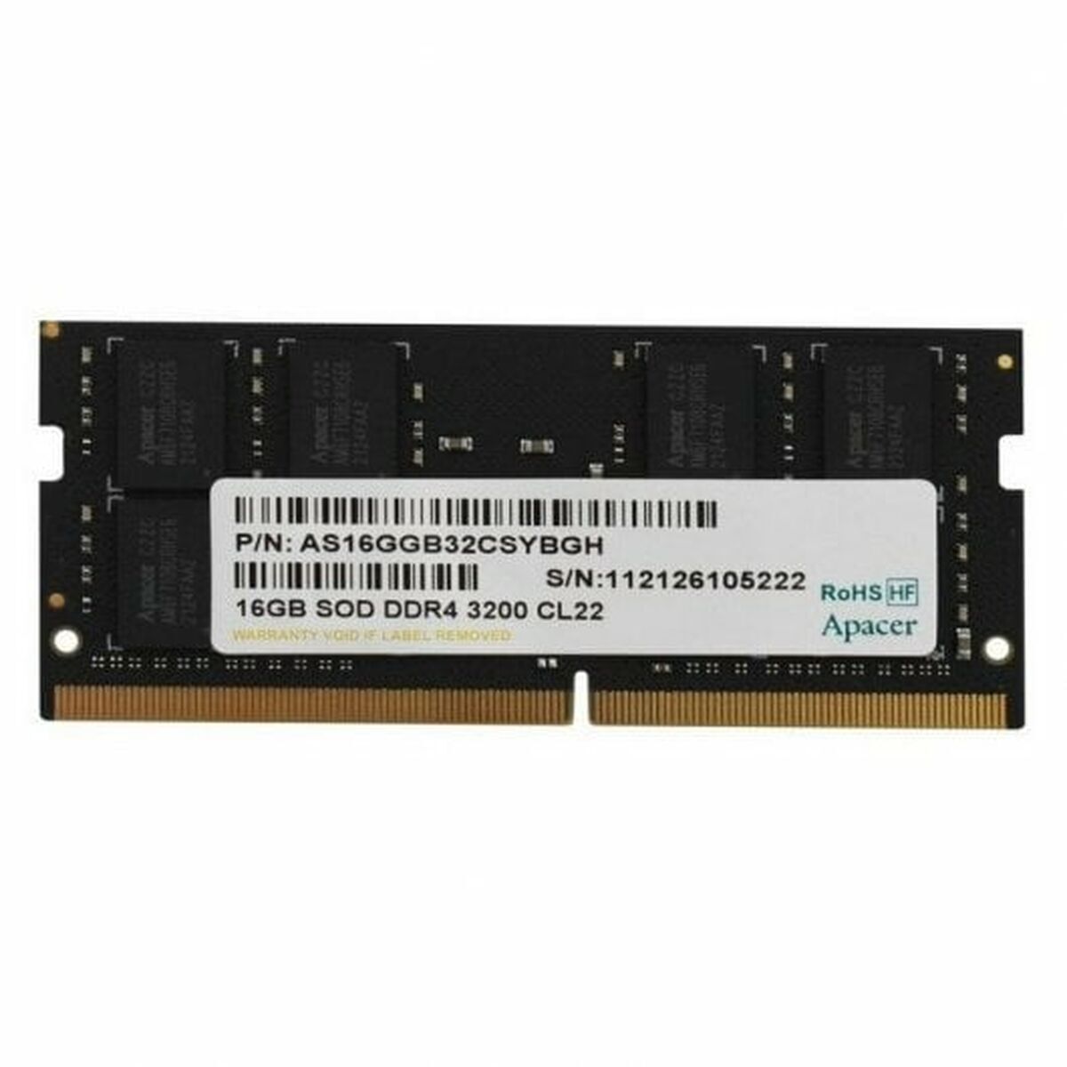 Memoria Ram Apacer Es.16g21.gsh