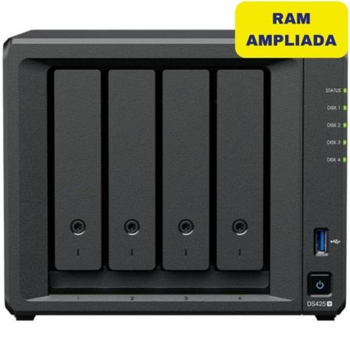 Memorizzazione In Rete Nas Synology Ds425+/6g Nero