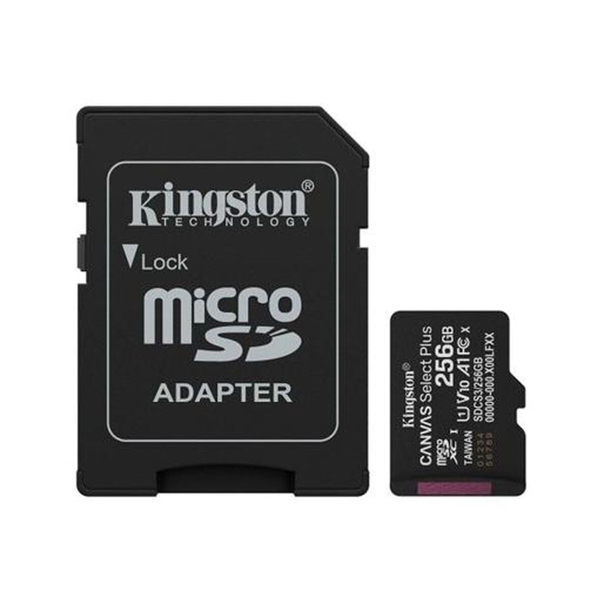 Scheda Di Memoria Micro Sd Con Adattatore Kingston Sdcs3/256gb 256 gb