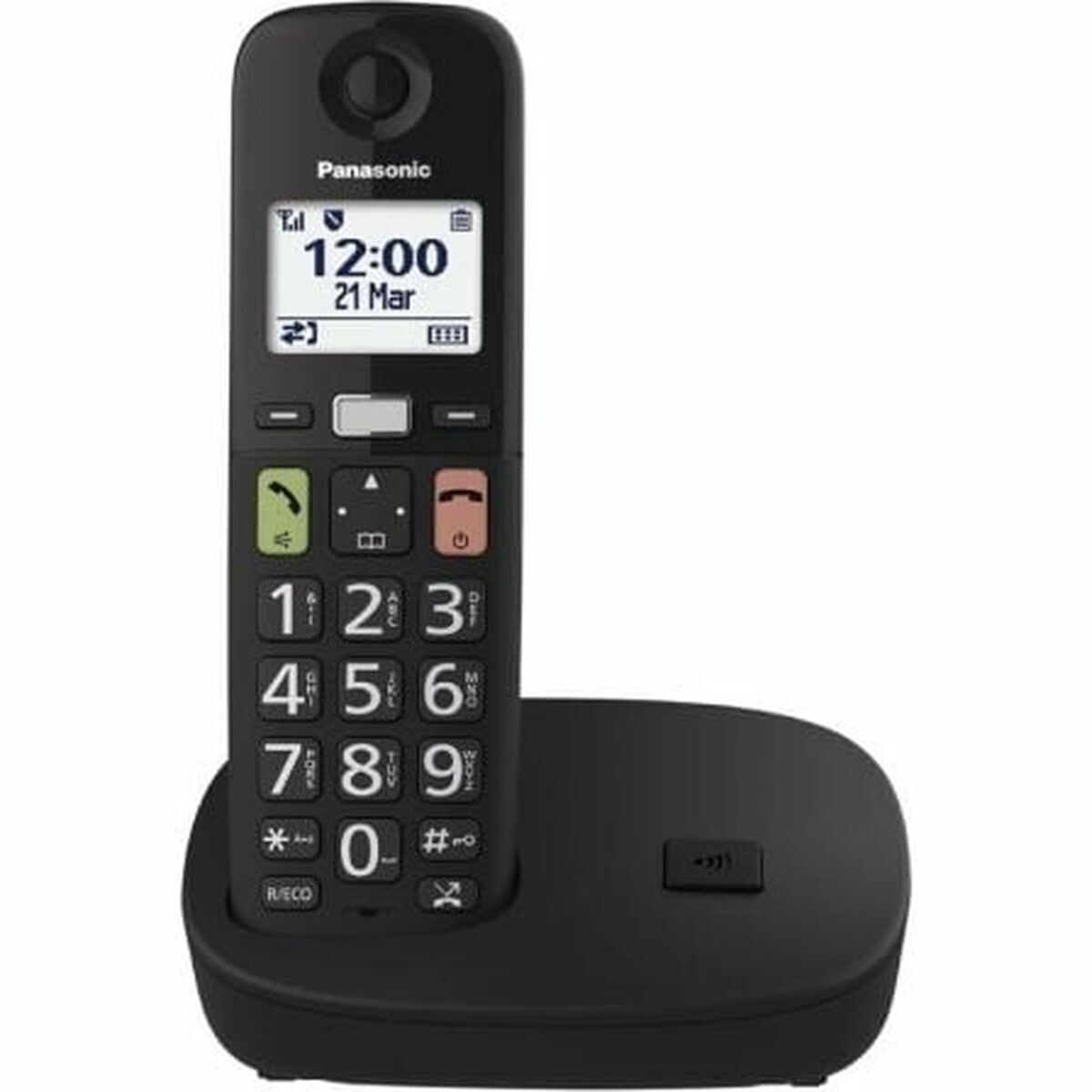 Telefono Senza Fili Panasonic KX-Tgu110exb Bianco Nero
