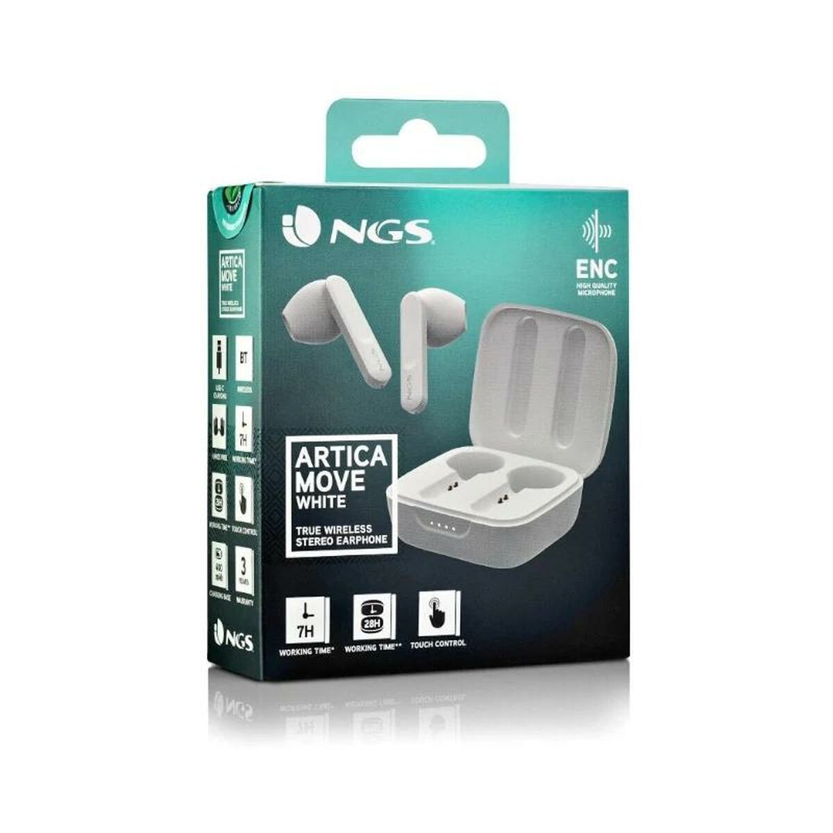 Auricolari Con Microfono Ngs Articamoverain Azzurro Azzurro Chiaro