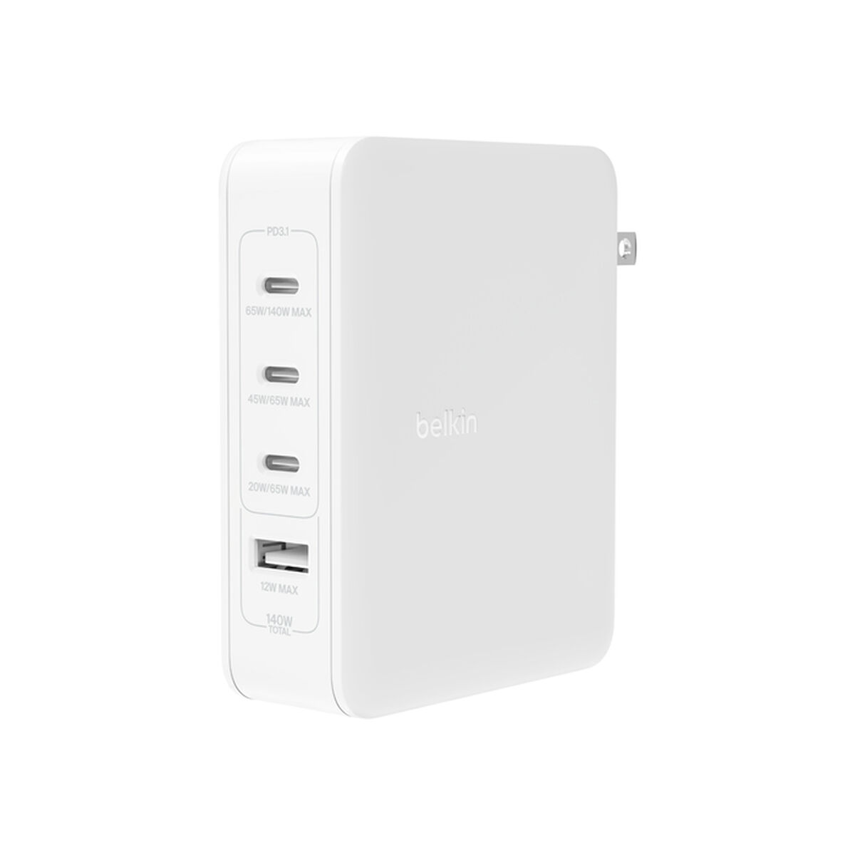 Caricabatterie Da Parete Belkin Wch014btwh 140 W Bianco