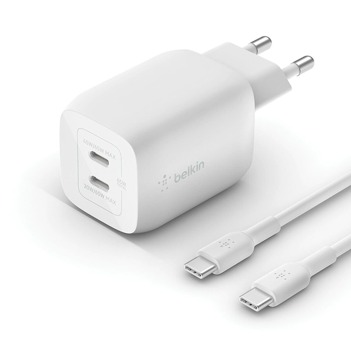 Caricabatterie Da Parete Belkin Wch013vf2mwH-B6 Bianco 65 W