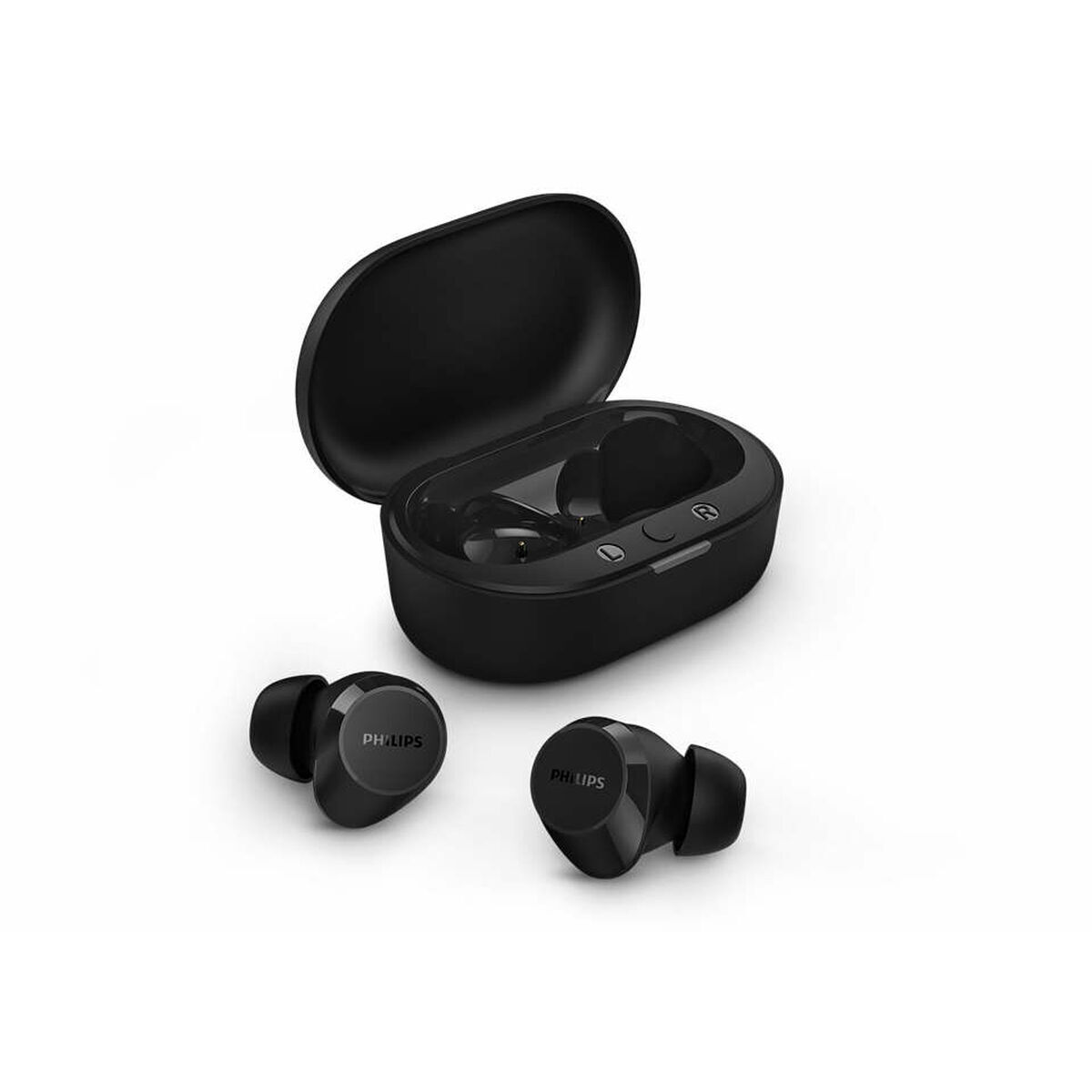 Auricolari Wireless Con Custodia Di Ricarica Philips Tat1209bk Nero