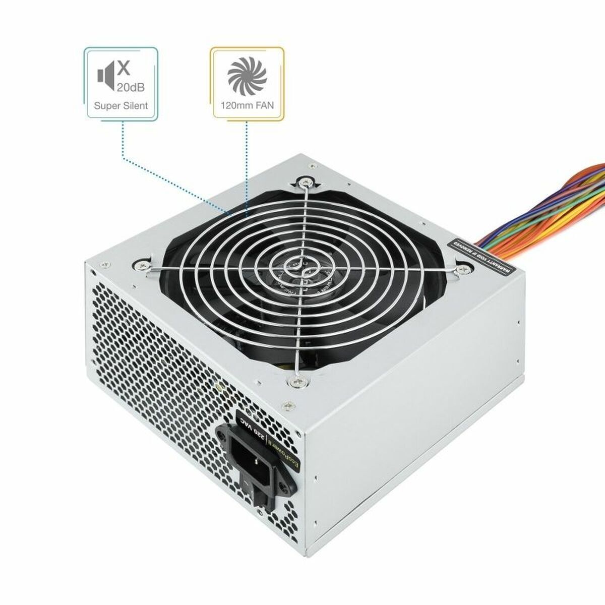 Fonte Di Alimentazione Tooq Fonte Ecopower Ii Atx 500 W Rohs ce - Image 3