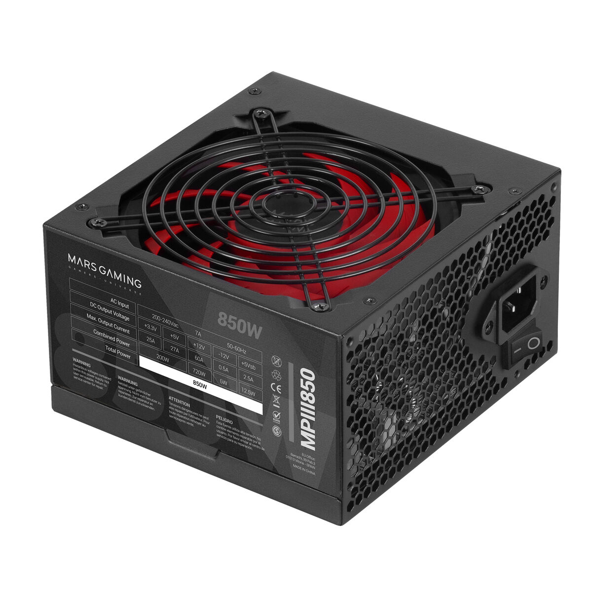 Fonte Di Alimentazione Mars Gaming Mpiii850 850 W 6 W 200 W Atx