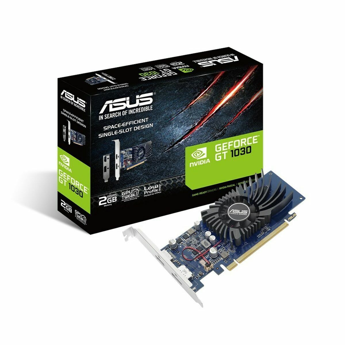 Scheda Grafica Asus Gt1030-2G-Brk Nvidia Geforce Gt 1030 Gddr5