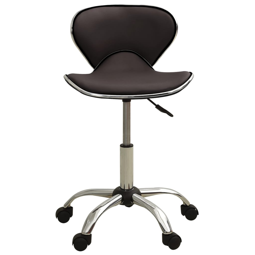 Sedia Da Ufficio Marrone In Similpelle