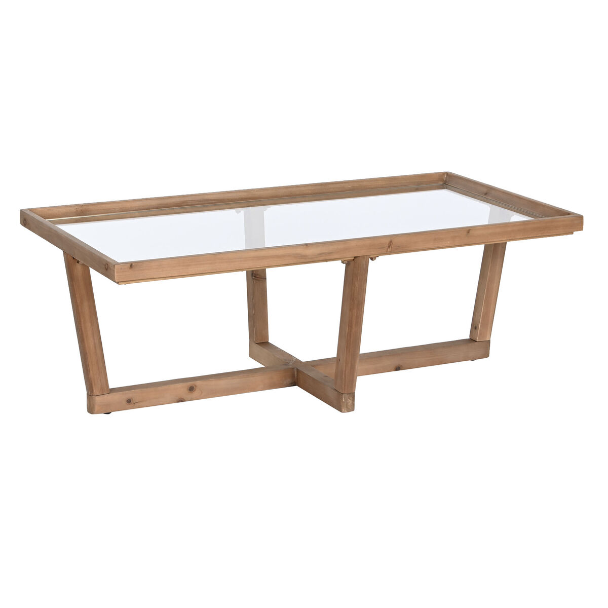 Tavolino Da Caffè Home Esprit Cristallo Abete 120 X 60 X 43 cm