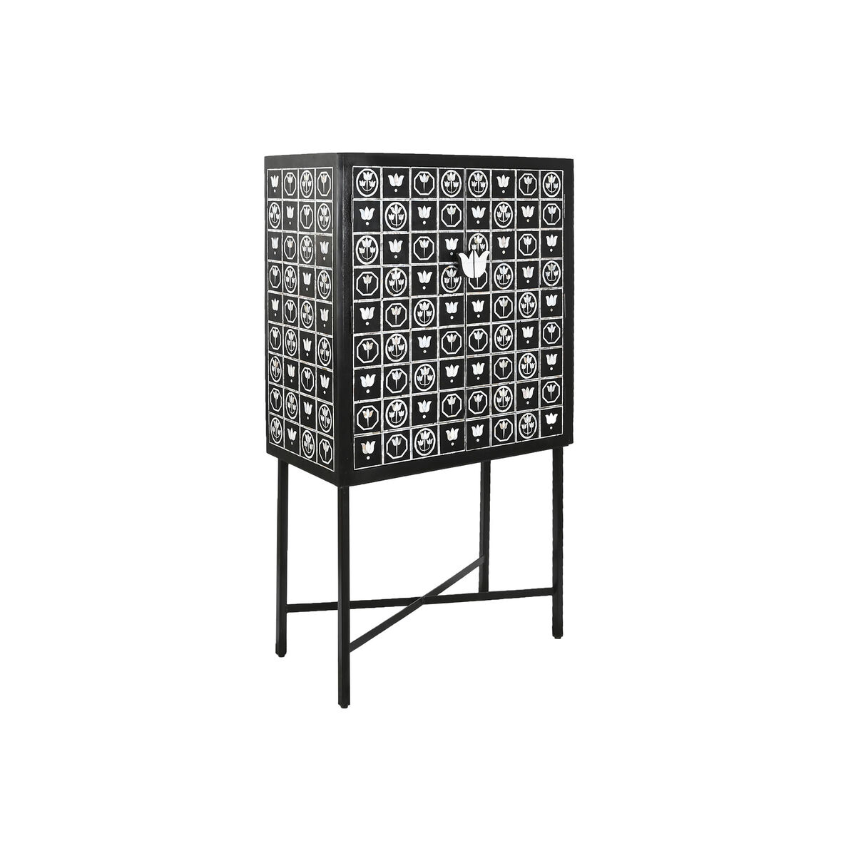 Mobile Aggiuntivo Dkd Home Decor Bicolore Ferro Osso 80 X 40 X 153 cm