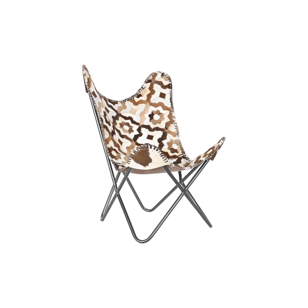 Poltrona Dkd Home Decor Marrone Bianco Ferro 70 X 70 X 90 cm