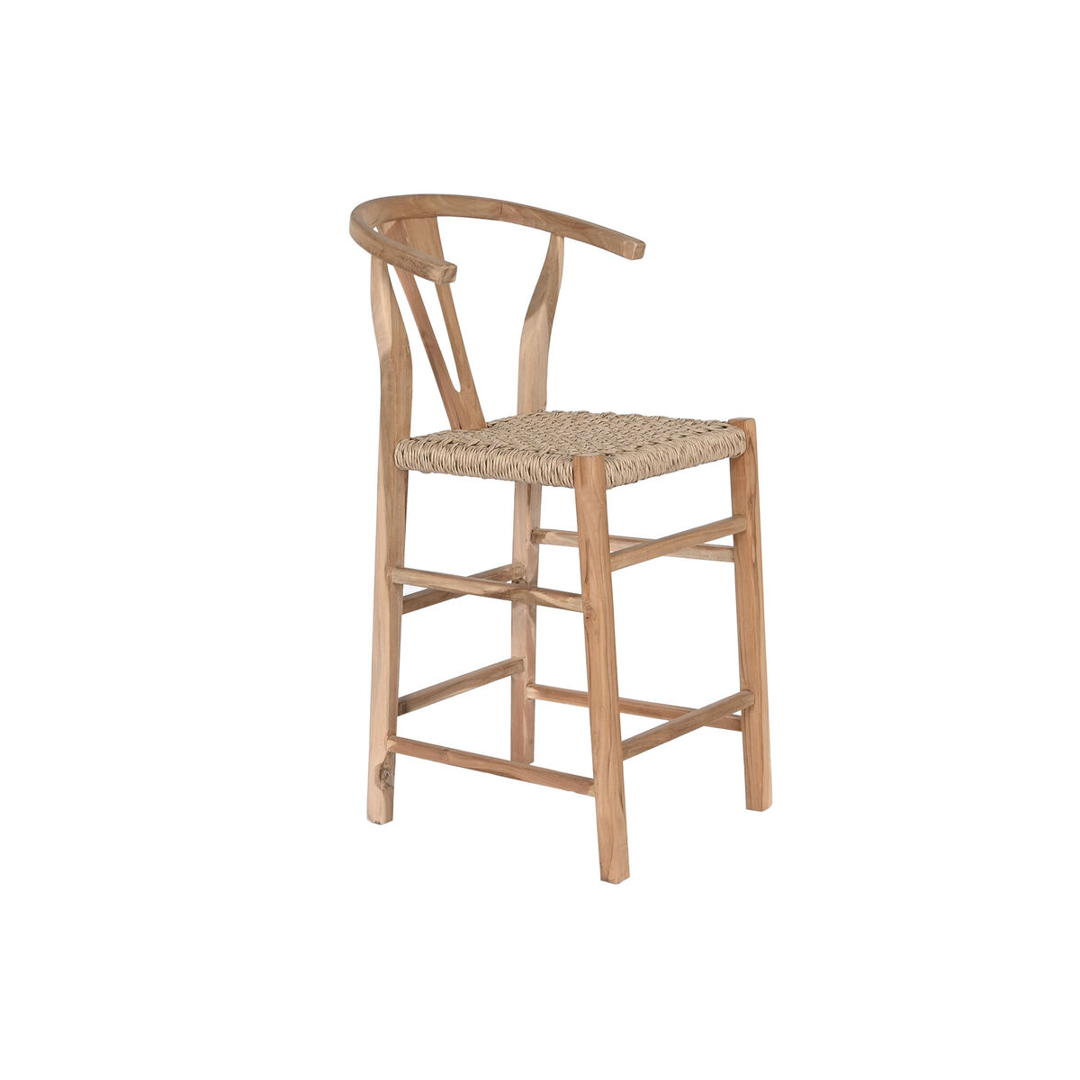 Sgabello Dkd Home Decor Naturale Teca 52 X 55 X 98 cm