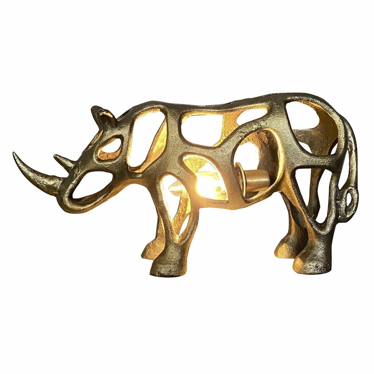 Lampada Da Tavolo Dkd Home Decor Dorato Alluminio (44 X 11 X 22 Cm)