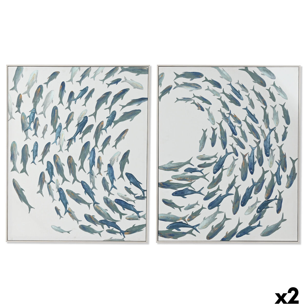 Tela Home Esprit Polistirene Tela 82,5 X 4 X 102,5 cm