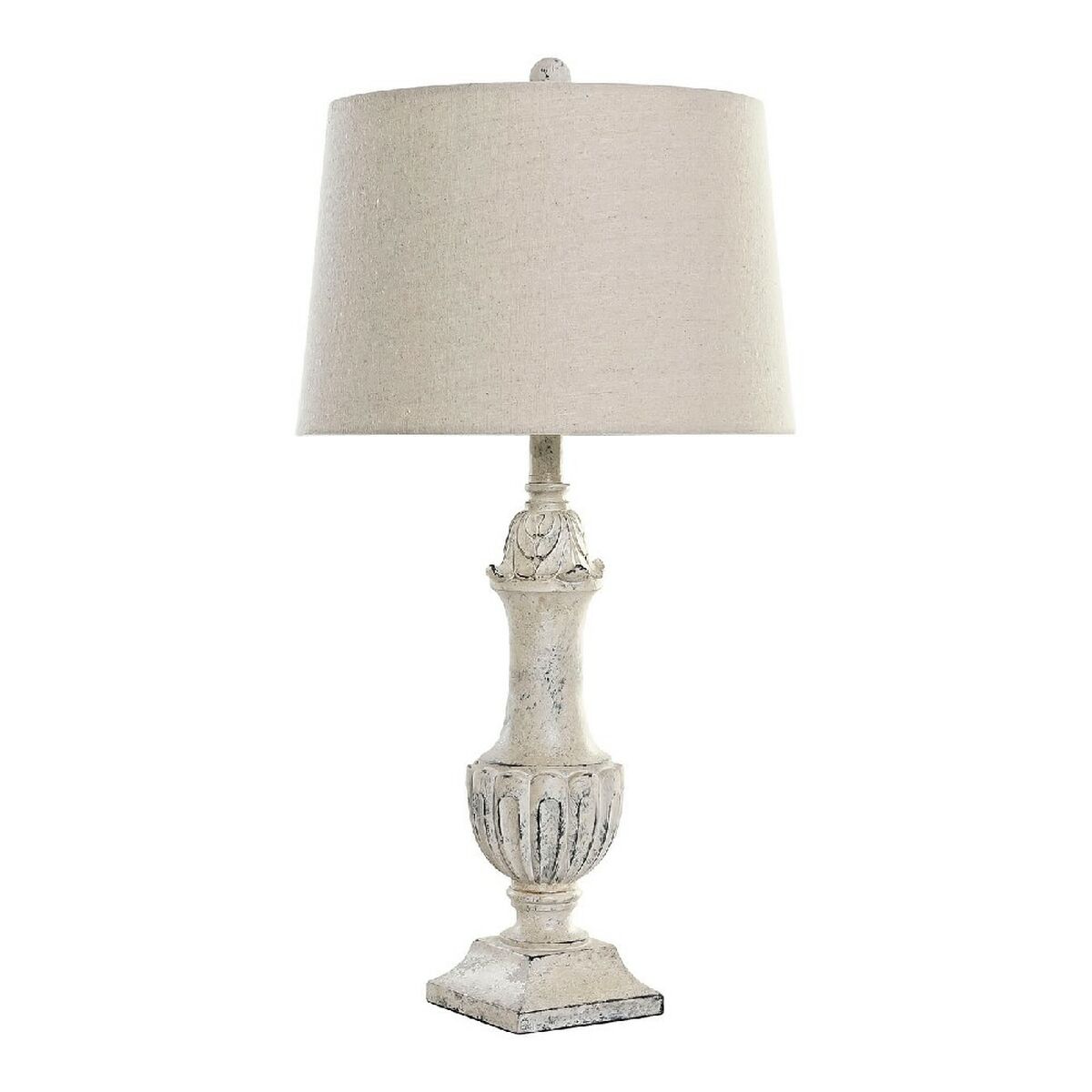 Lampada Da Tavolo Dkd Home Decor Crema Resina 220 V 60 W 38 X 38 X 73 cm
