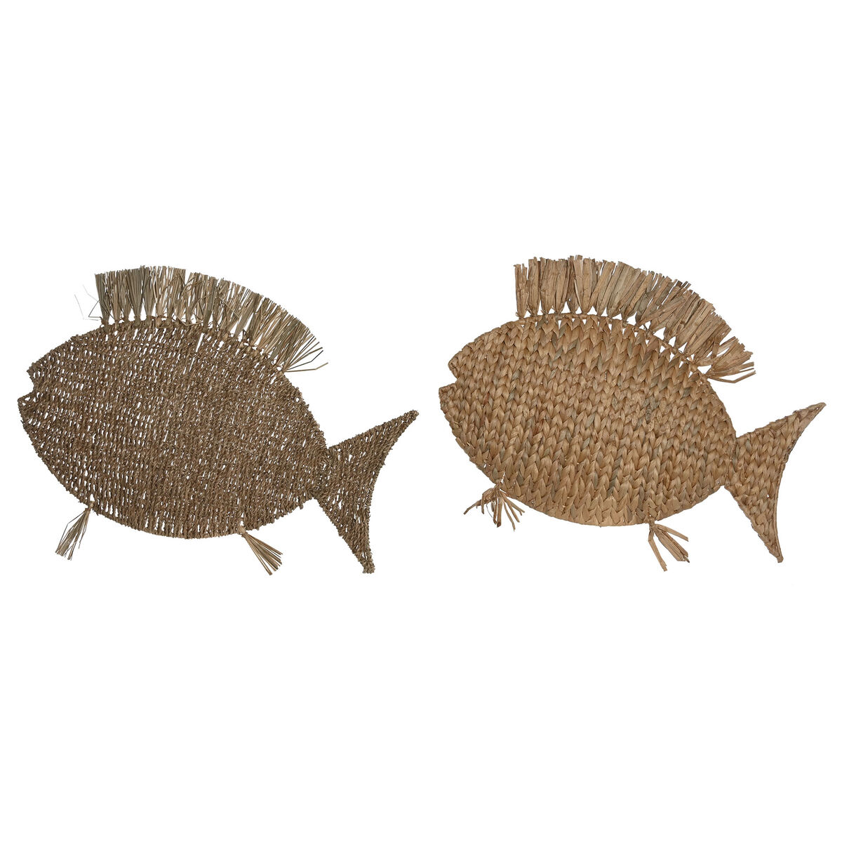 Statua Decorativa Home Esprit Naturale Pesce Mediterraneo 63 X 5 X 50 Cm (2 Unità)