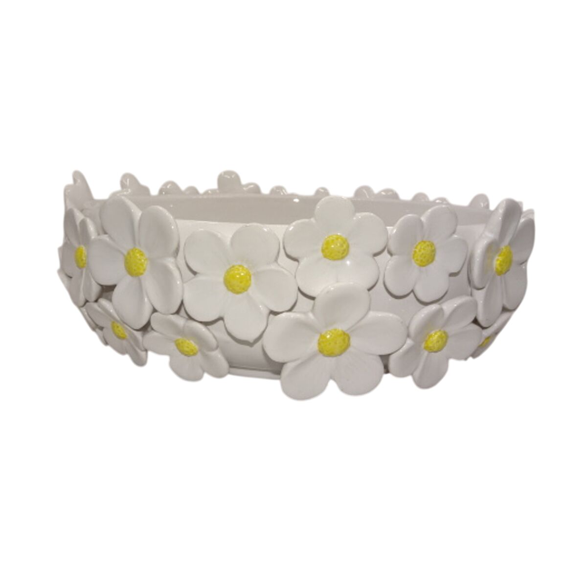 Statua Decorativa Home Esprit Giallo Bianco Shabby Chic