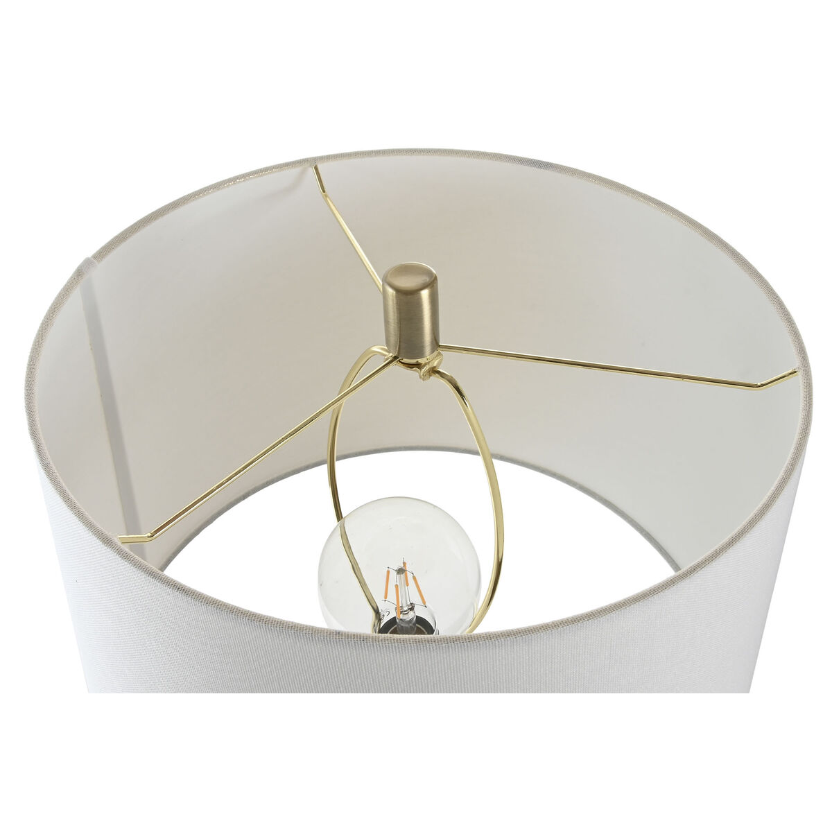 Lampada Da Tavolo Home Esprit Bianco 50 W 220 V - Image 4