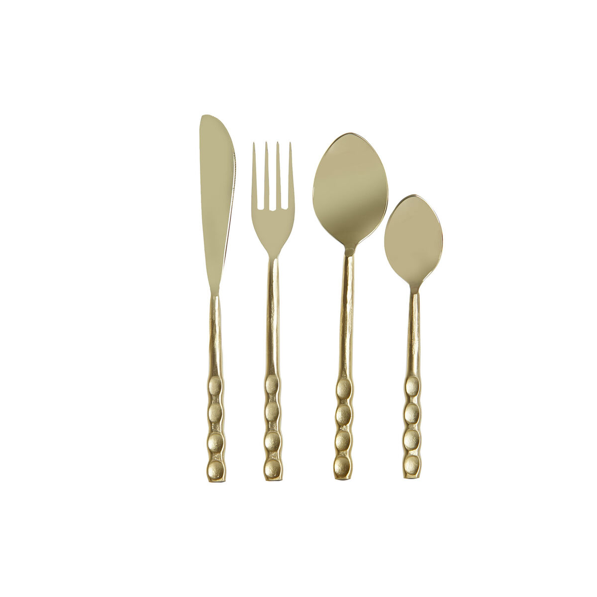 Posate Dkd Home Decor Dorato Acciaio Inossidabile 4,5 X 1,5 X 21 Cm 16 Pezzi