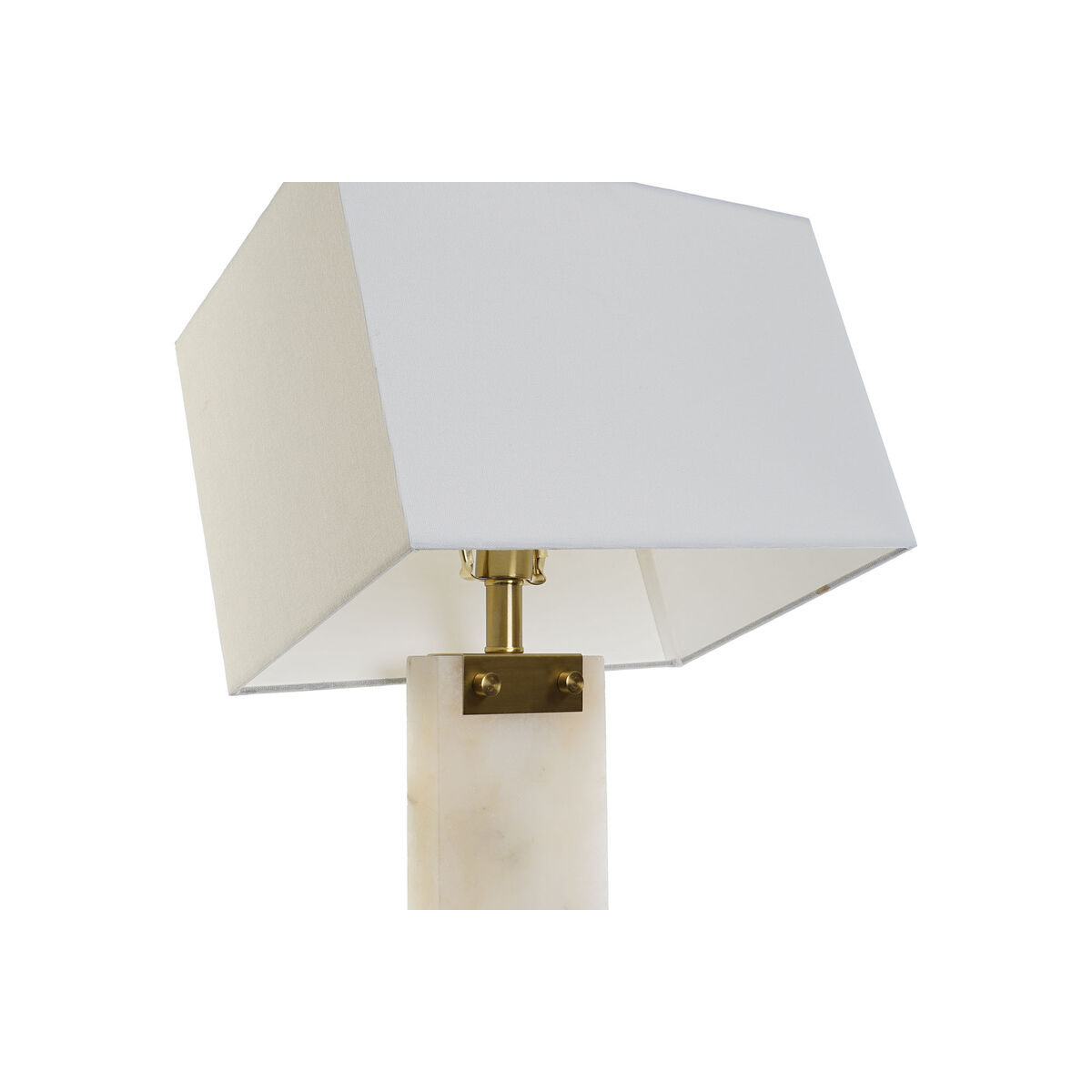 Lampada Da Tavolo Dkd Home Decor Bianco Dorato Metallo Marmo 50 W 220 V 38 X 25 X 76 cm - Image 3