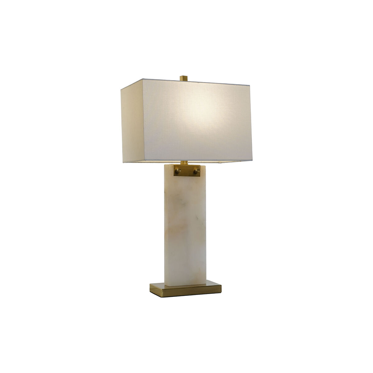 Lampada Da Tavolo Dkd Home Decor Bianco Dorato Metallo Marmo 50 W 220 V 38 X 25 X 76 cm - Image 5