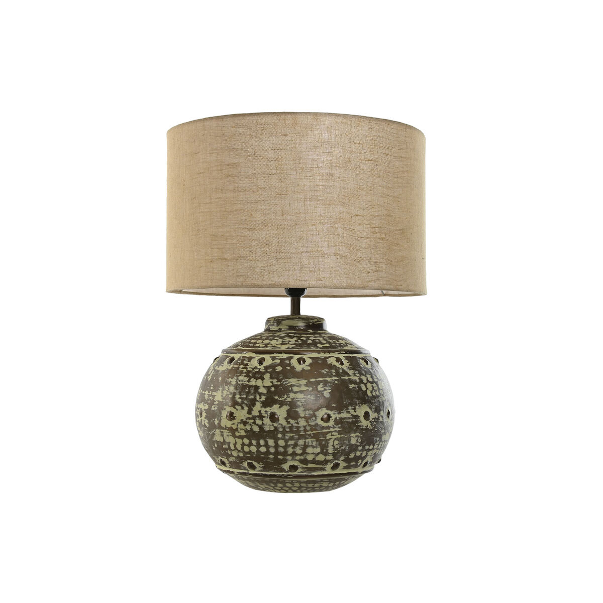 Lampada Da Tavolo Home Esprit Beige Rame Alluminio 50 W 220 V 40 X 40 X 55 cm