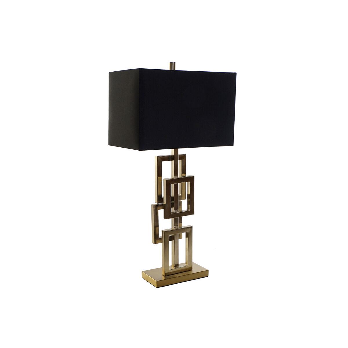 Lampada Da Tavolo Dkd Home Decor Nero Dorato Metallo 60 W 240 V 38 X 23 X 78 cm