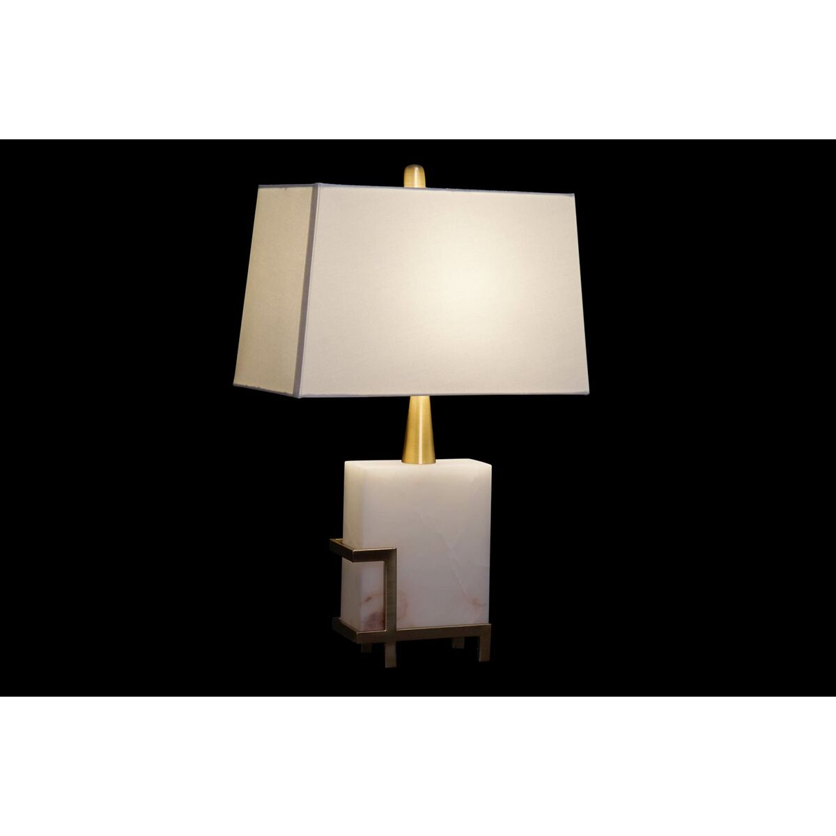 Lampada Da Tavolo Dkd Home Decor Bianco Dorato Metallo 60 W 220 V 40 X 23 X 62 cm - Image 5