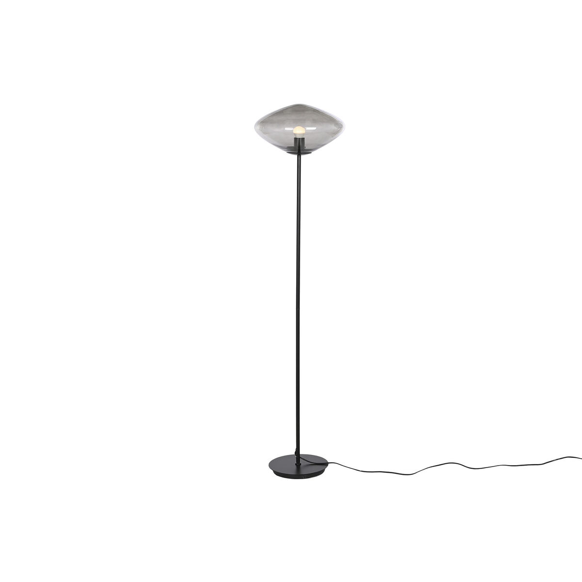 Lampada Da Terra Home Esprit Grigio Metallo Cristallo 50 W 220 V 39 X 39 X 150 cm