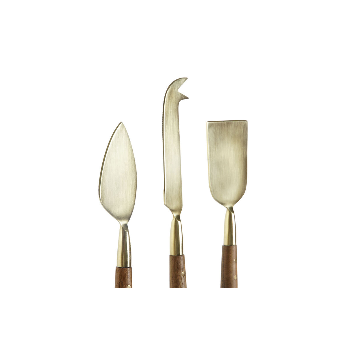 Tagliere Dkd Home Decor Dorato Naturale Acciaio Inossidabile Acacia 46,5 X 17,7 X 2 Cm (4 Pezzi) - Image 3