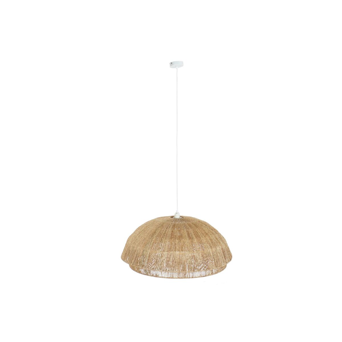 Lampadario Dkd Home Decor Marrone Chiaro Juta Ferro 50 W 80 X 80 X 33 cm