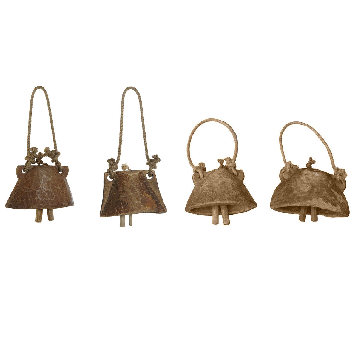Statua Decorativa Home Esprit Naturale 20 X 7 X 13 Cm (4 Unità)