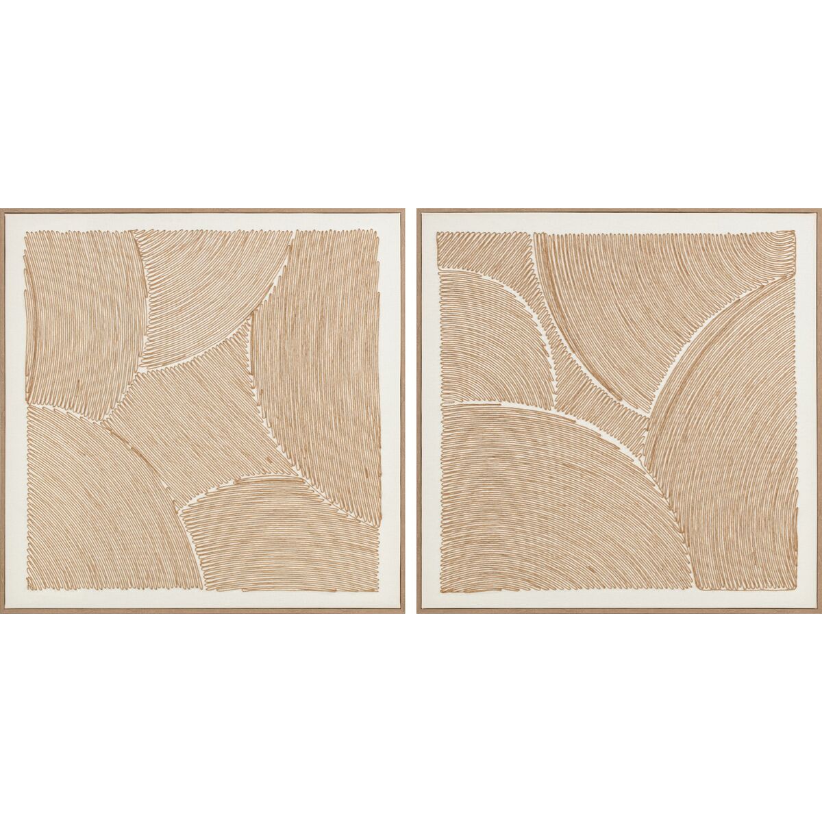 Tela Home Esprit Cotone Corda Polistirene Tela 100 X 3,8 X 100 cm