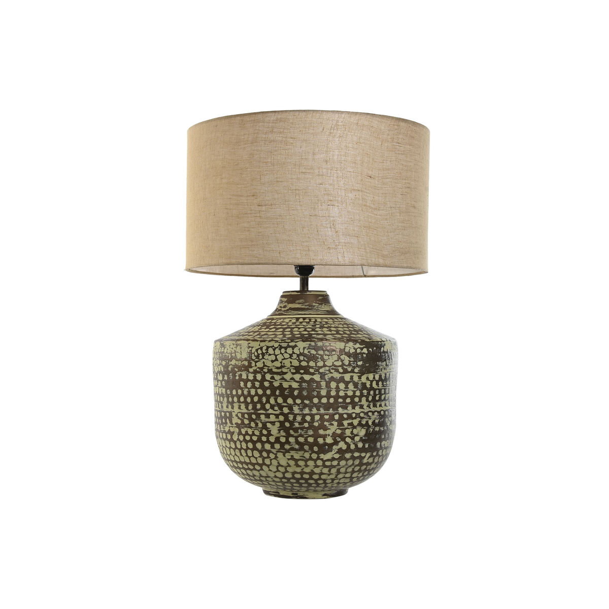 Lampada Da Tavolo Home Esprit Beige Rame Alluminio 50 W 220 V 42 X 42 X 63 cm