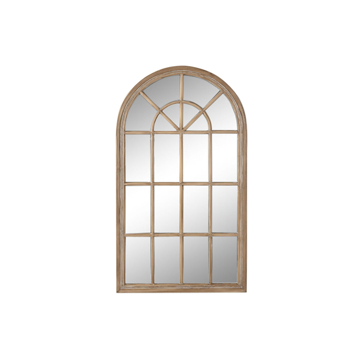 Specchio Da Parete Home Esprit Naturale Finestra Decapaggio 80 X 3,5 X 140 cm