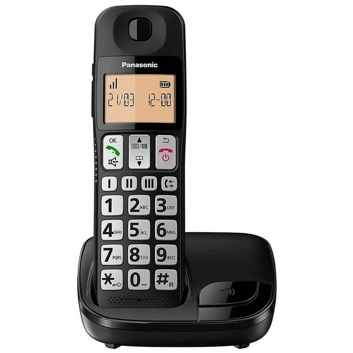 Telefono Senza Fili Panasonic KX-Tge310spb Nero Ambra