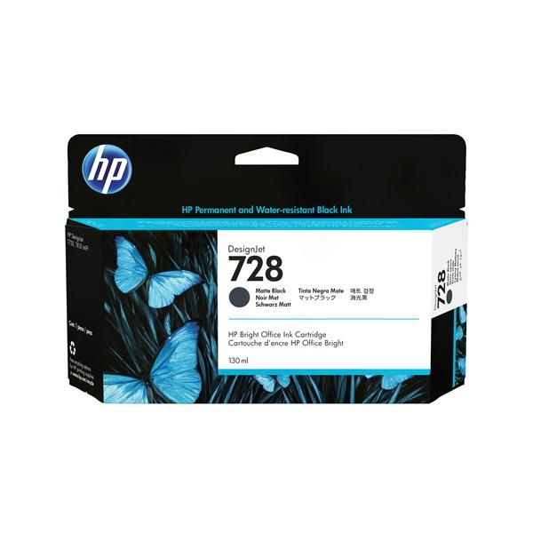 HP 728 130-ML MATTE BLACK DESIGNJET