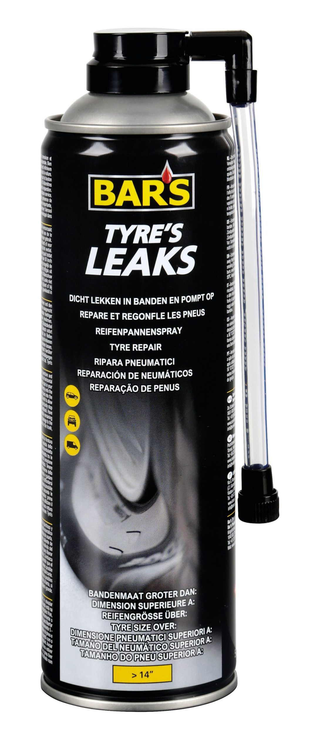 Bar's Tyre’s Leaks, gonfia e ripara pneumatici - 500 ml