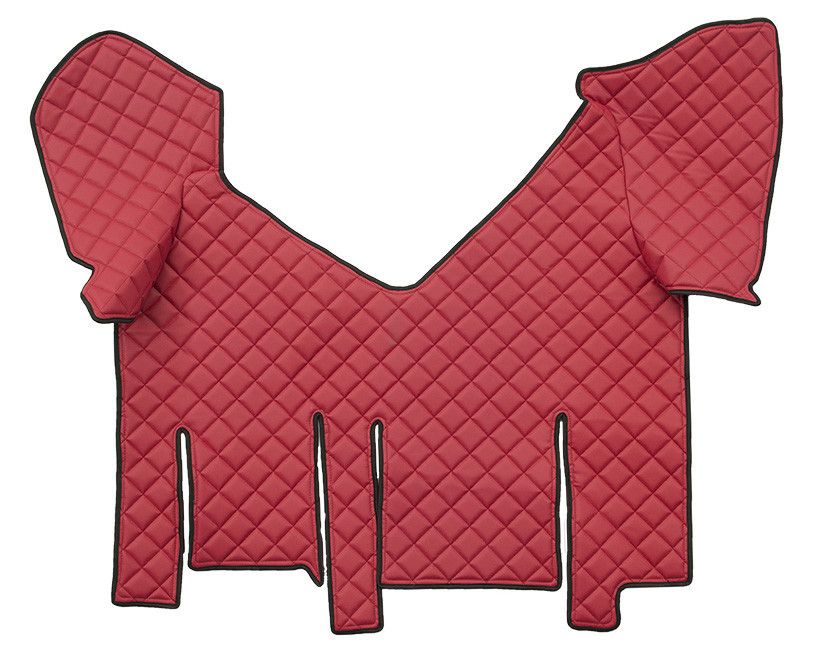 Tappeto centrale in Skeentex - Rosso - compatibile per Iveco Stralis (07/12>12/19) automatico, cabina larga, doppio frigo scorrevole - Iveco Stralis XP (09/16>12/19) automatico, cabina larga, doppio