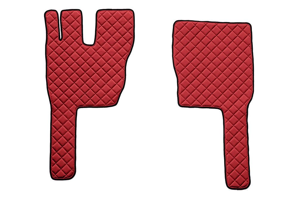 Coppia tappeti in Skeentex - Rosso - compatibile per Volvo FM (03/13>10/21)