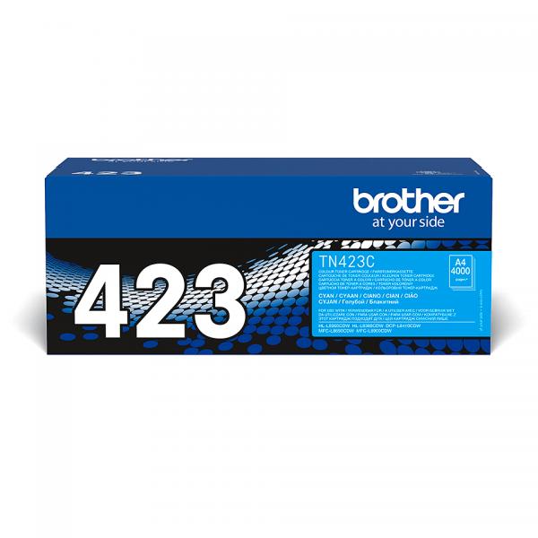 Brother TN-423C cartuccia toner 1 pz Originale Ciano (Toner, Cyaen Pages 4.000 - Warranty: 12M)